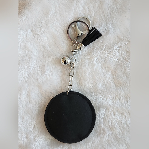 Blue Rhinestone Logo Keyring Keychain Bag Charm - Picture 3 of 3